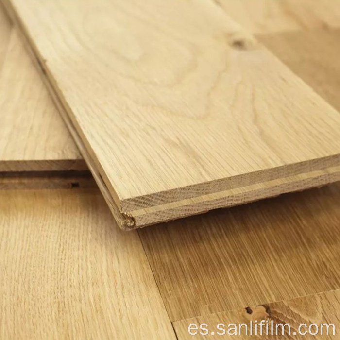 Película protectora de madera dura o madera de ingeniería